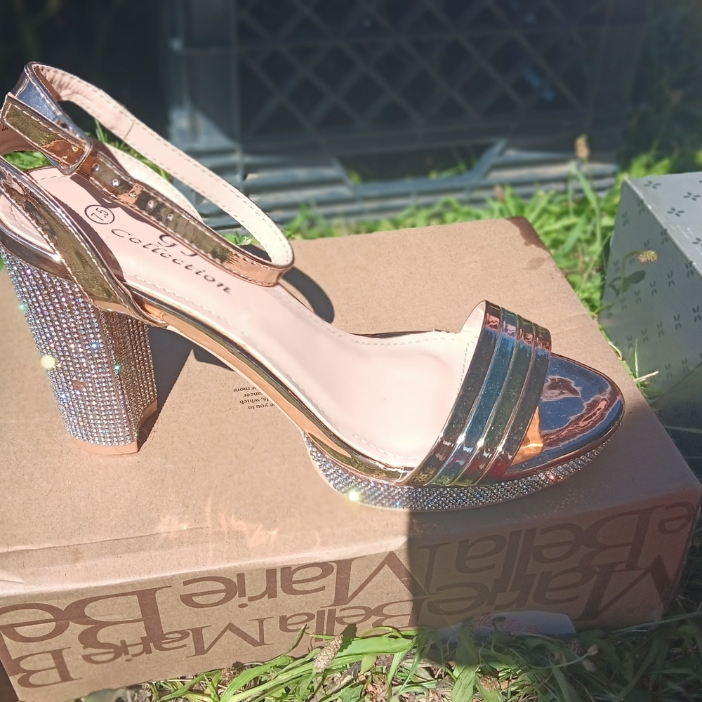 Heal blinged out shoes